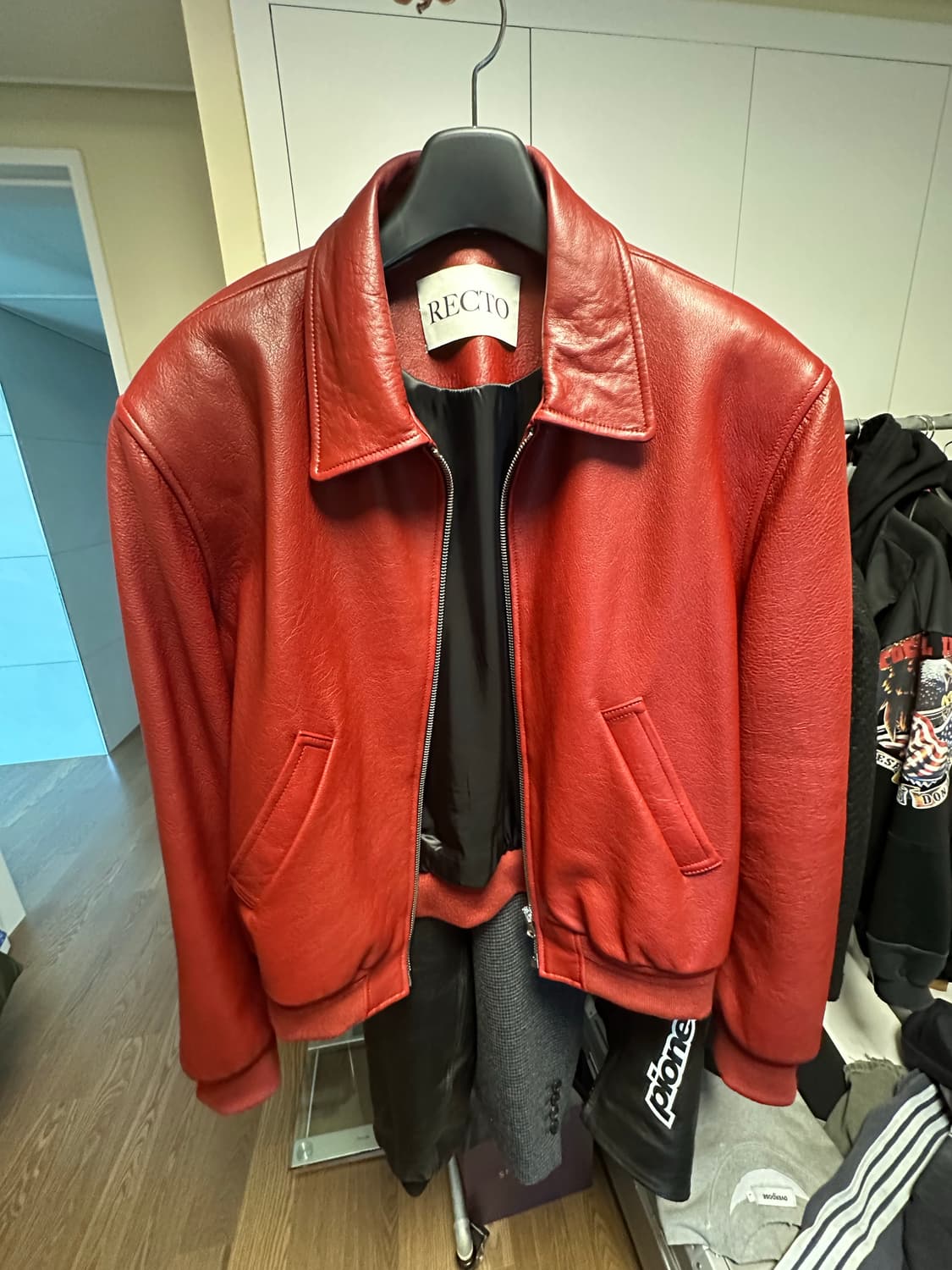 렉토 벤 레더 자켓 XL 상품이미지1