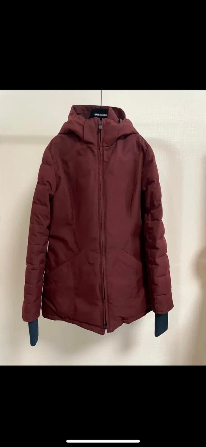 캐나다 구스 블랙라벨 버건디 여성패딩 M 매장판 상품이미지1