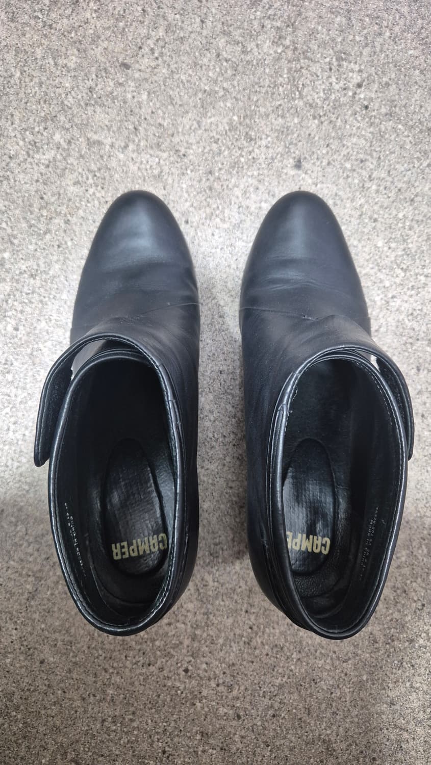 캠퍼 블랙 가죽 앵클부츠 38 상품이미지2