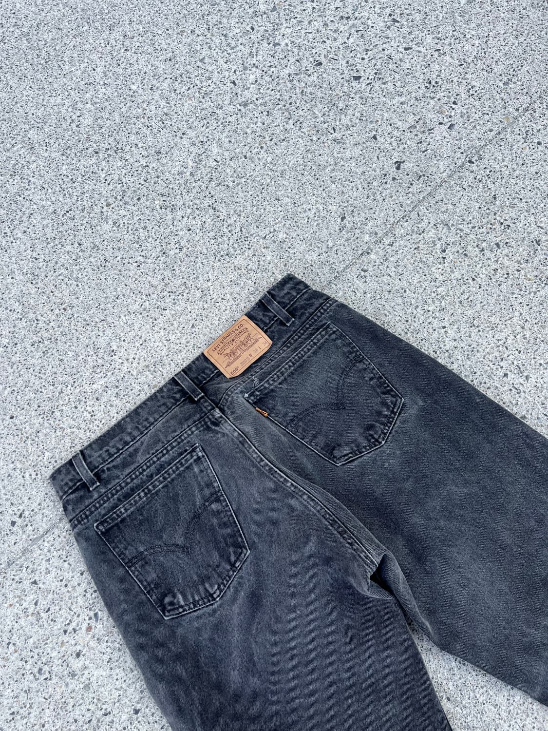 90s Levi's 505 흑청데님팬츠 상품이미지8