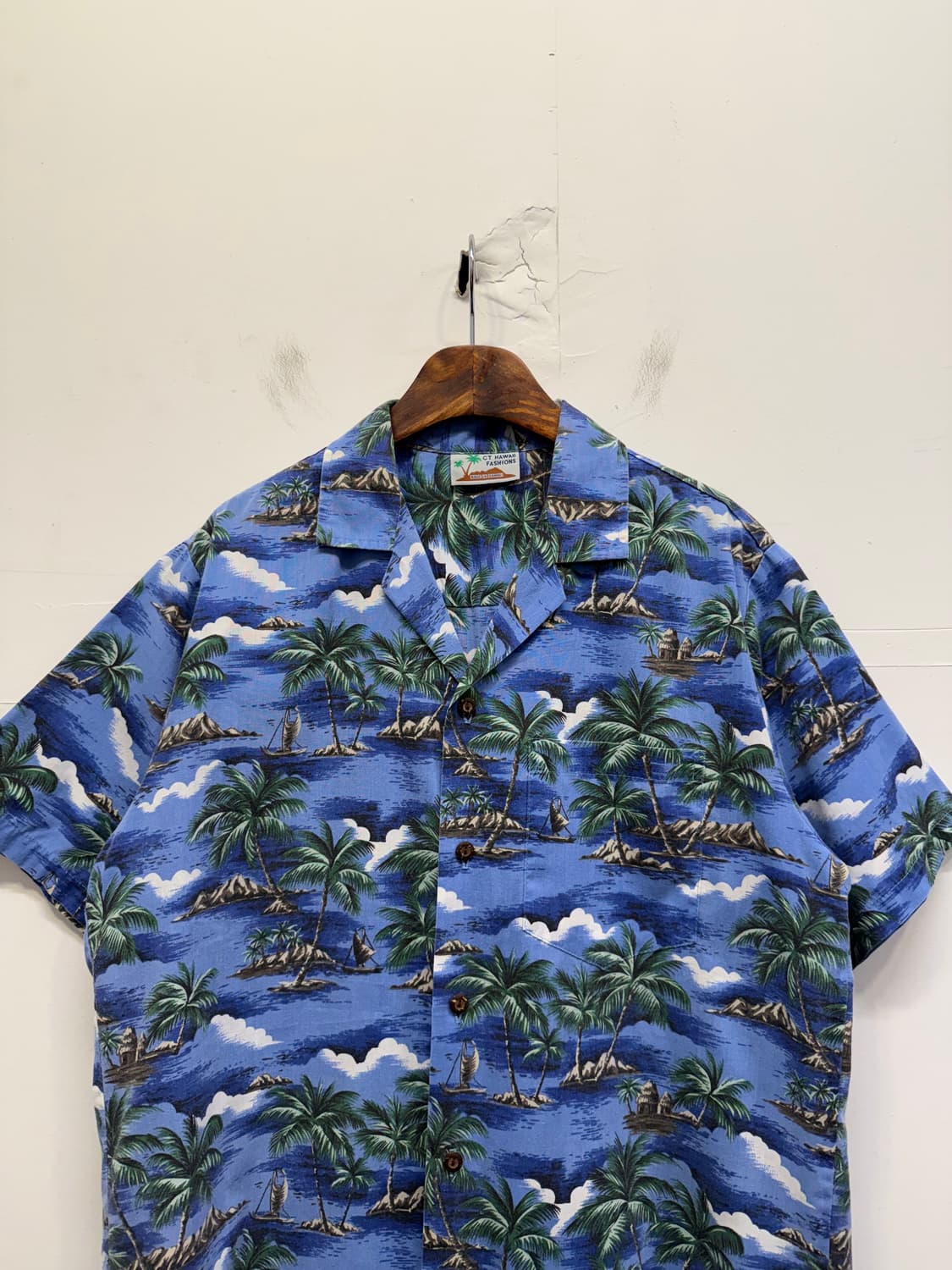 HAWAII 하와이안 야자수 반팔 셔츠 상품이미지1