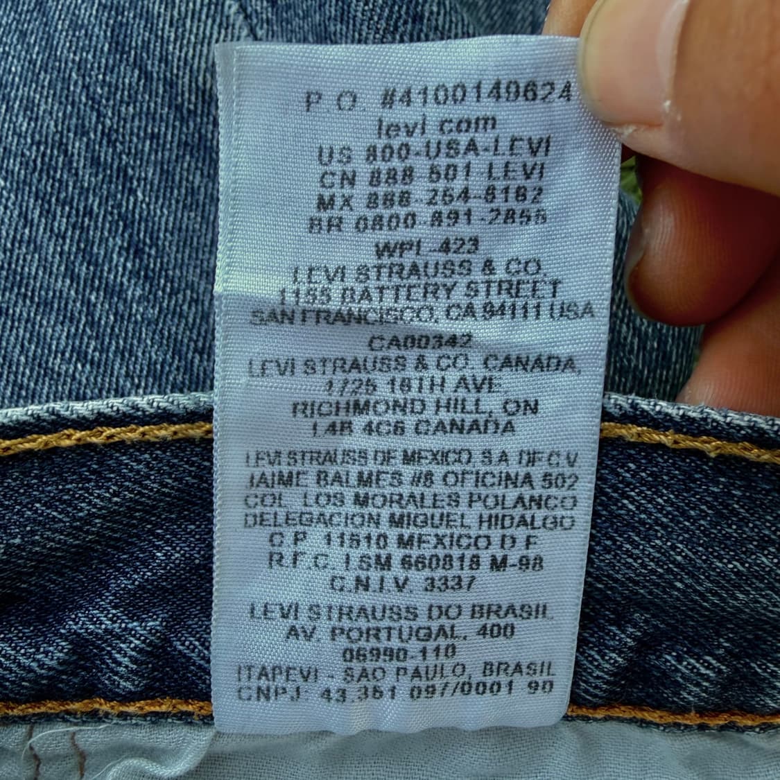 리바이스 501 스트레이트 중청 데님 (32)   상품이미지7