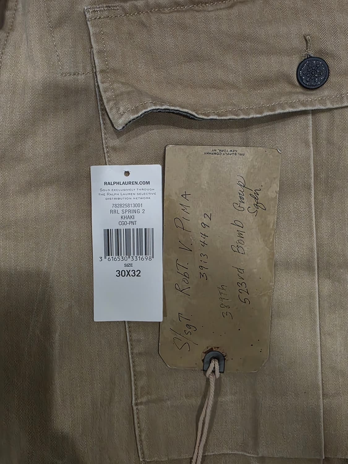 RRL/캠벨 헤링본 트윌 카고팬츠 / 30×32 상품이미지3