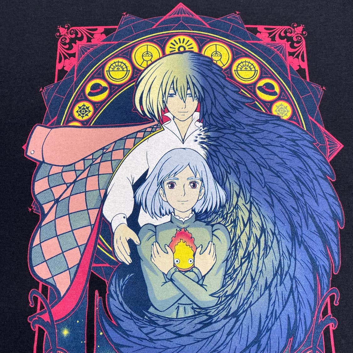 지브리 하울의 움직이는성 오피셜 애니메이션 티셔츠 상품이미지4