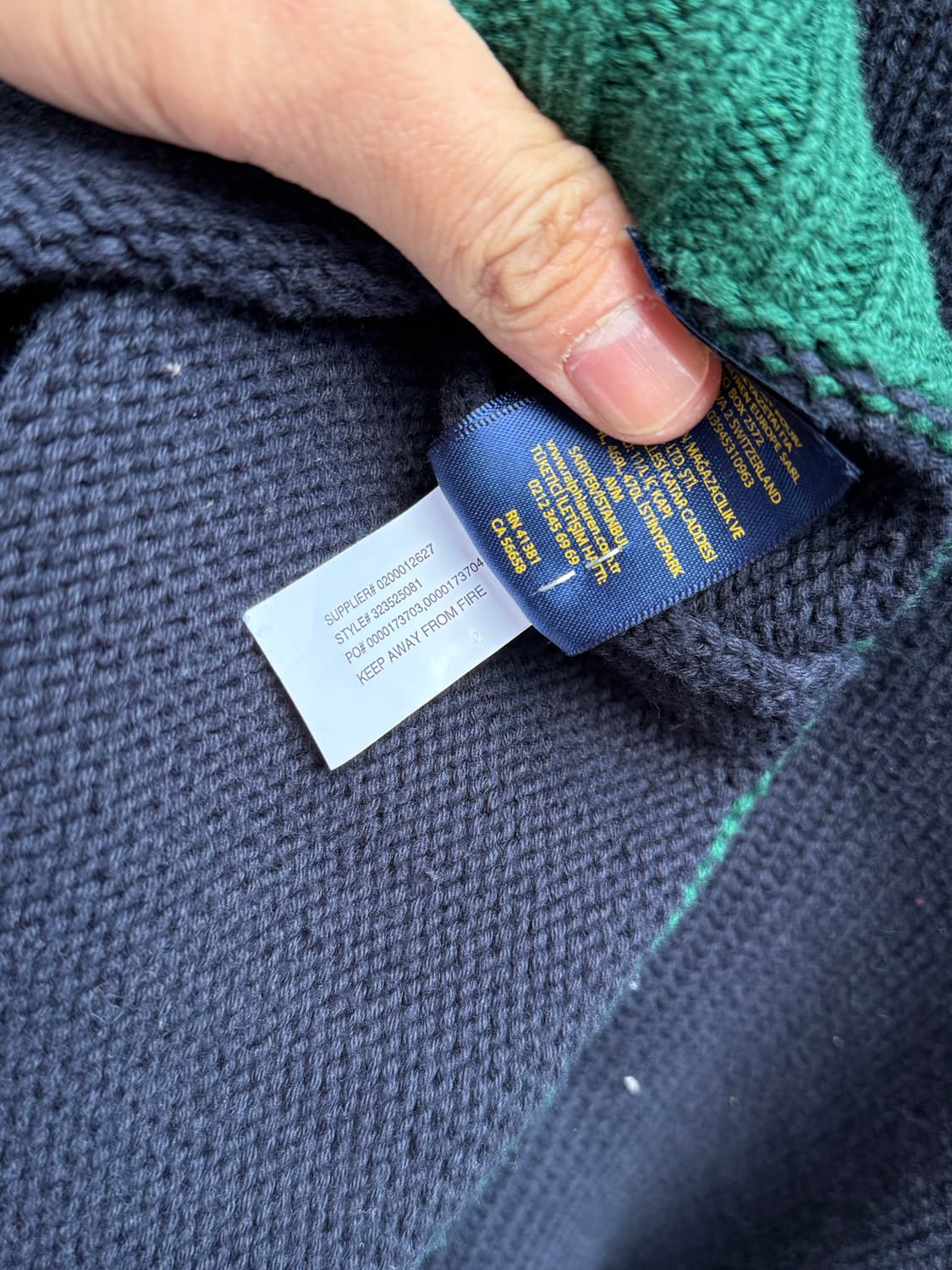 폴로 랄프로렌 네이비 니트 스웨터 상품이미지4