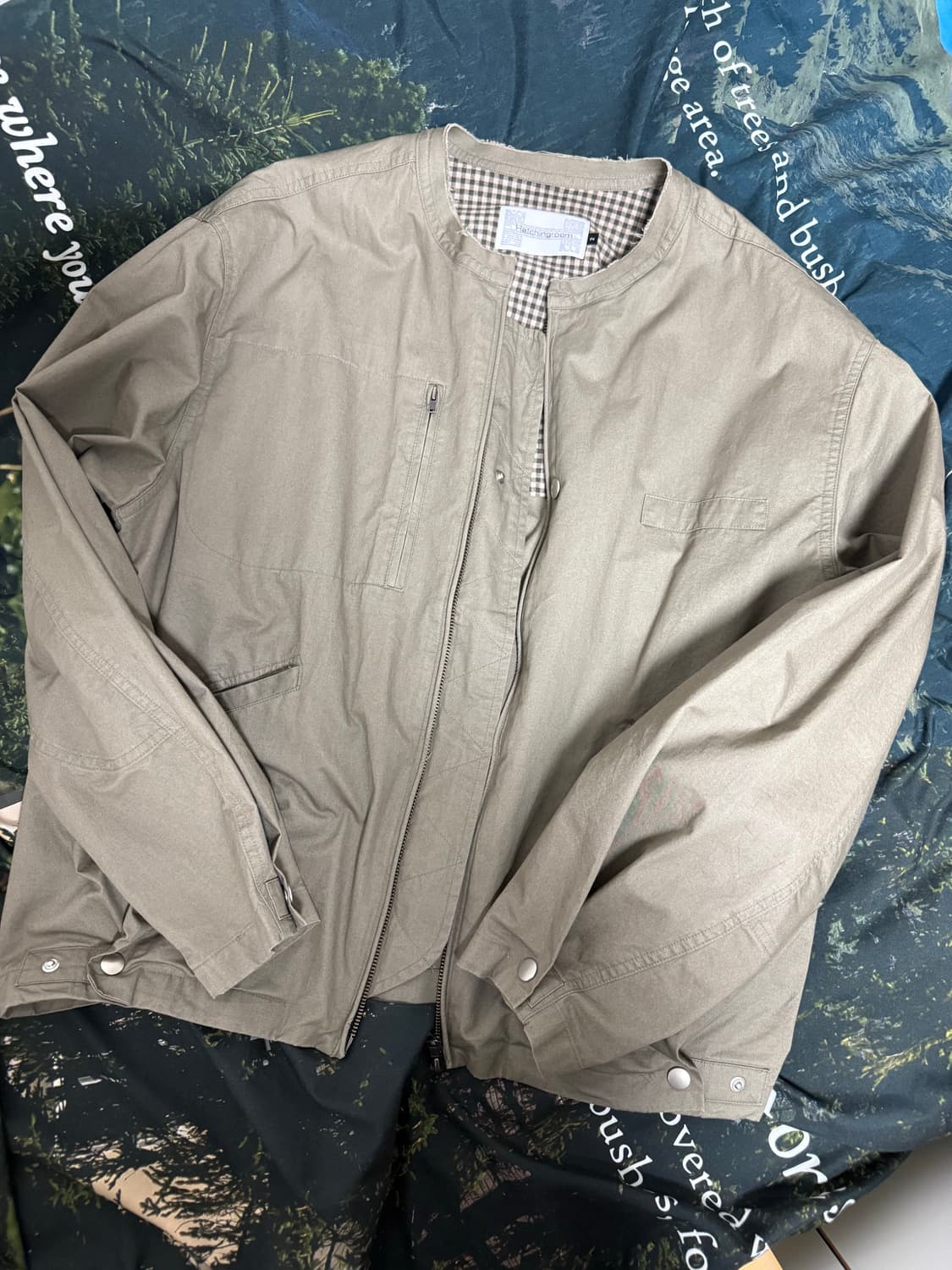 해칭룸 플라이트 자켓 카키 상품이미지1