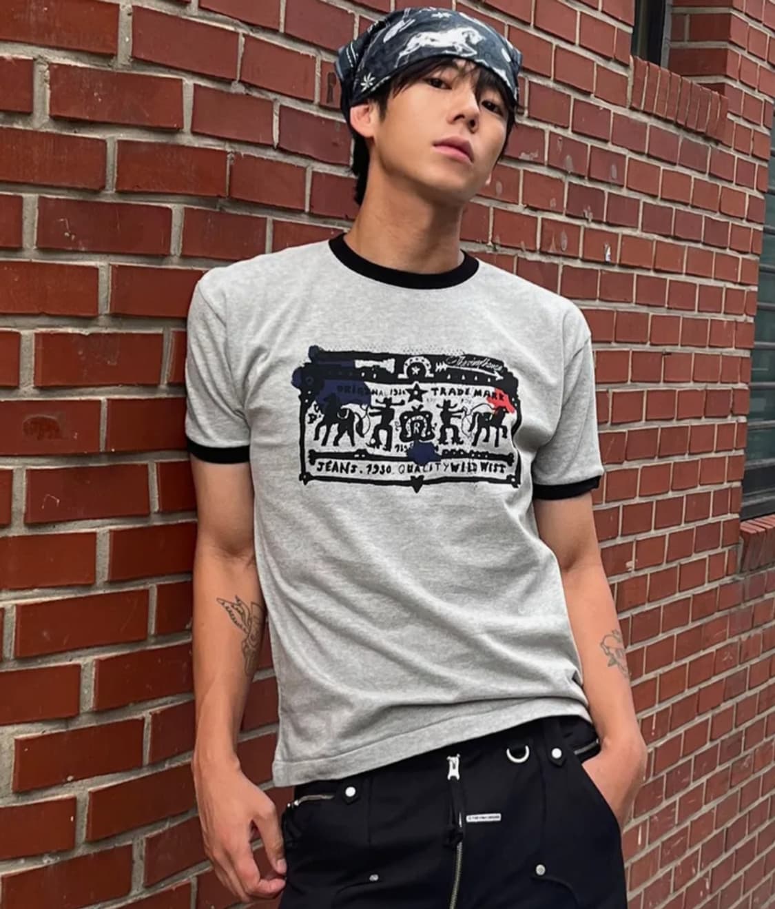 더바이닐하우스 카우보이 픽토그램 링거티 s 상품이미지1