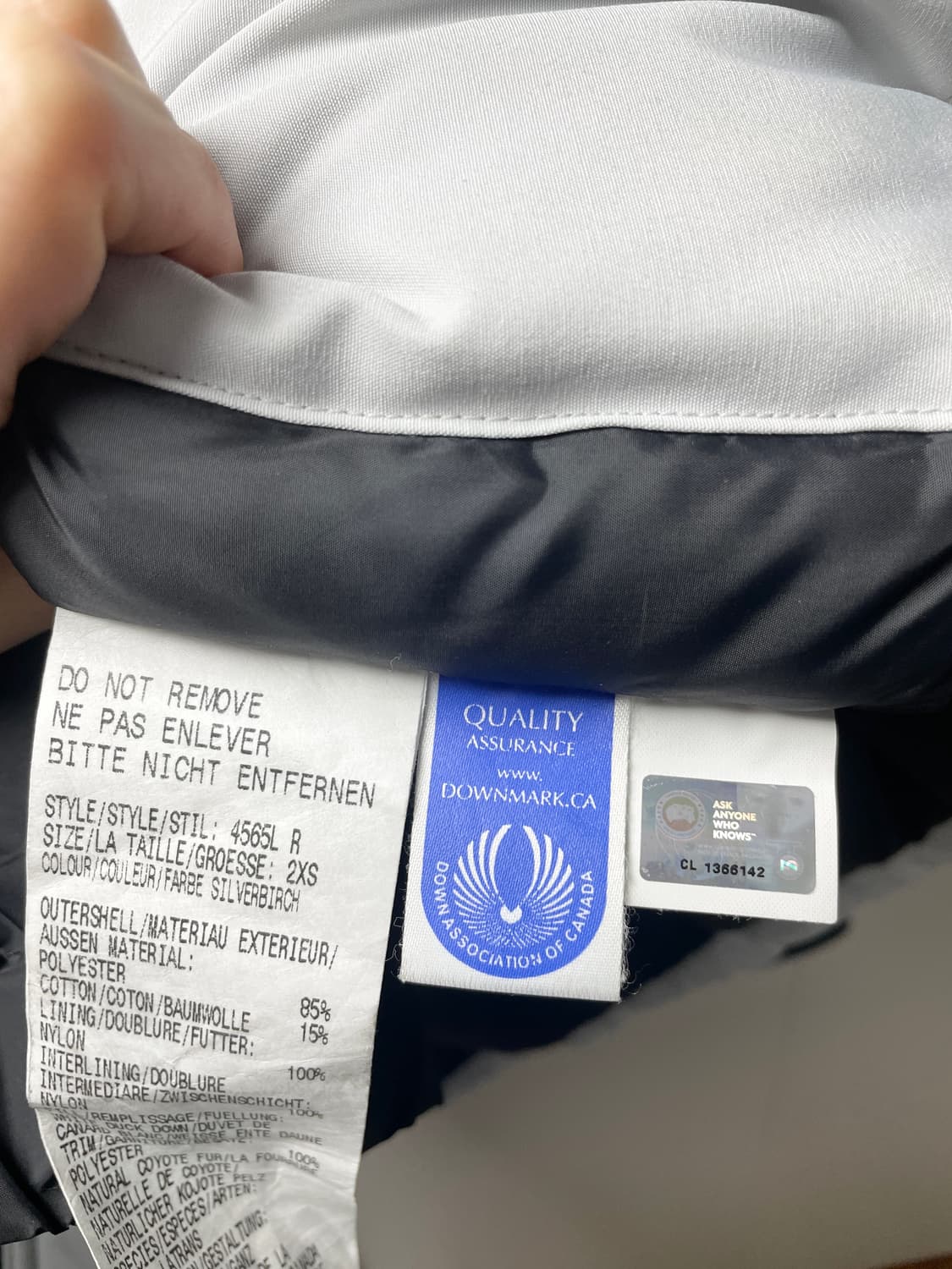 캐나다구스 익스페디션 패딩 화이트 (2XS) 상품이미지6