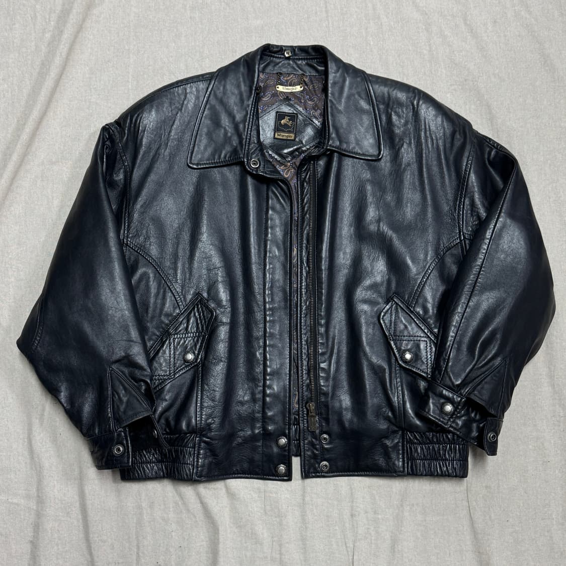 랭글러 90s 양가죽 레더 자켓 65(95) 상품이미지1