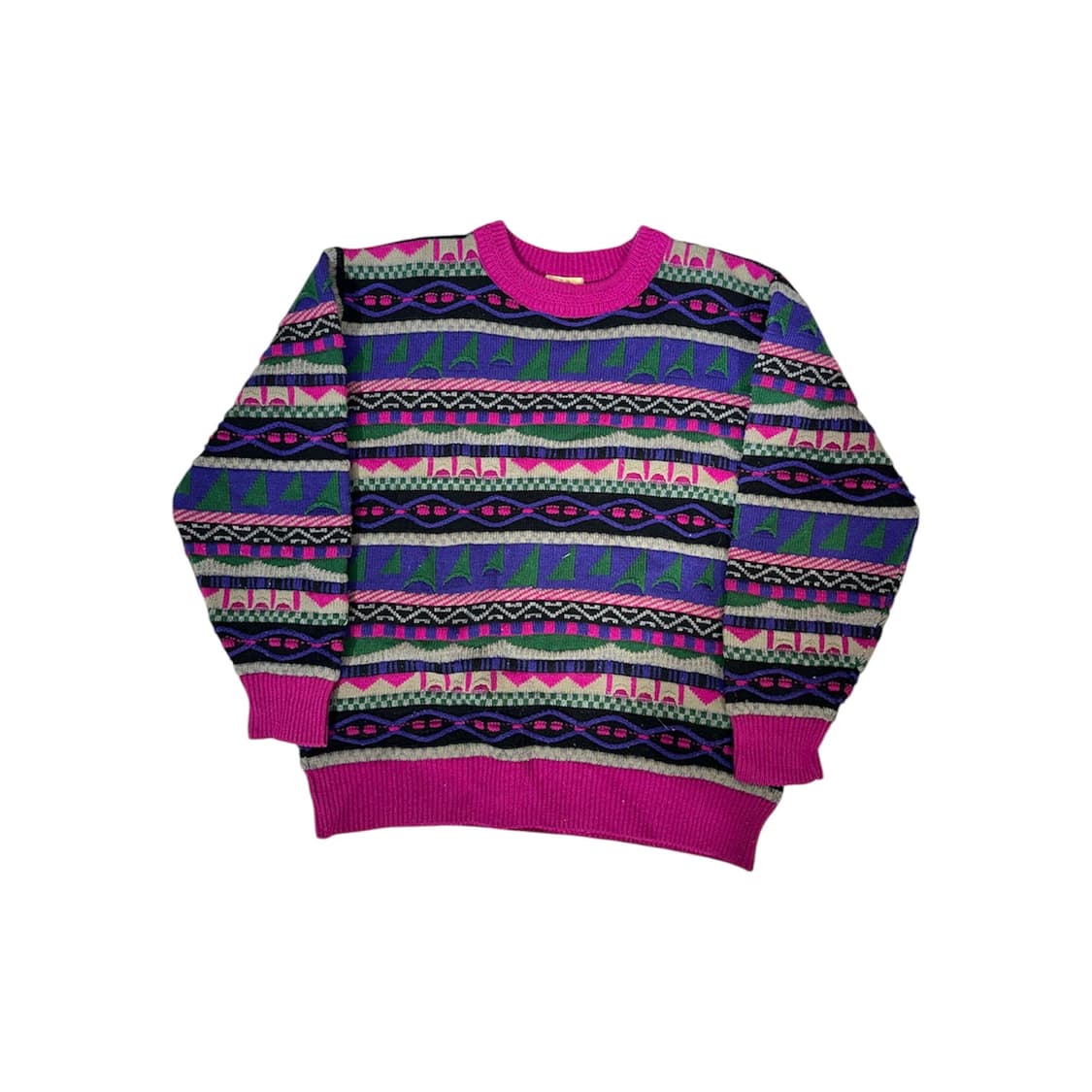 일본 빈티지 핑크 모리걸 케이블 니트 스웨터  상품이미지4