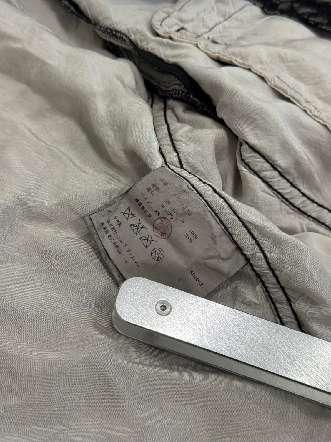 꼼데가르송 블랙 12aw 플로럴 자켓 상품이미지8