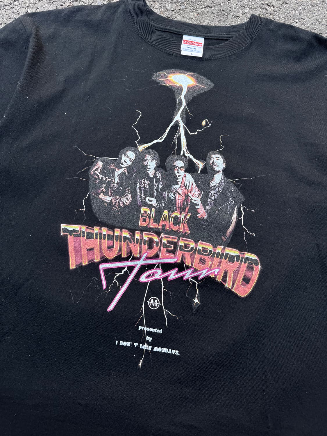 블랙 썬더버드 밴드 투어 반팔티셔츠  상품이미지5