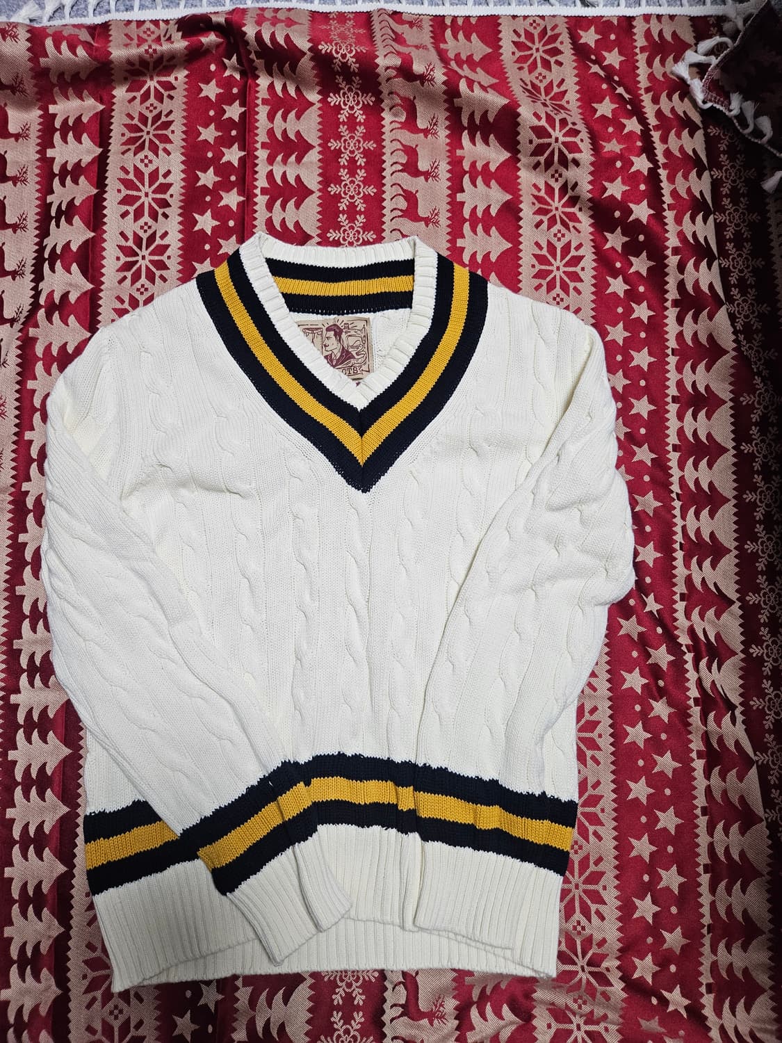 리넥츠 케이블 크리캣 스웨터 상품이미지1