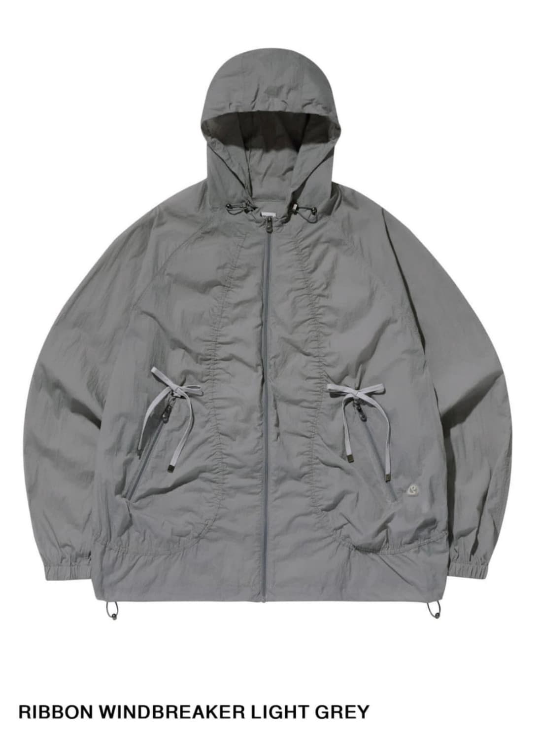 RIBBON WINDBREAKER LIGHT GREY 상품이미지1