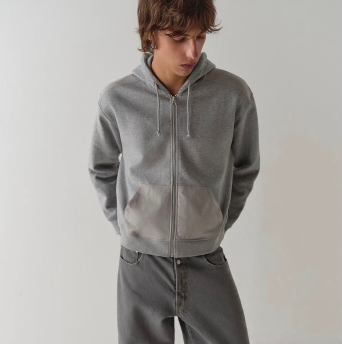 (XS,S,M) 기마구아스 딜런 후드집업 그레이 상품이미지5