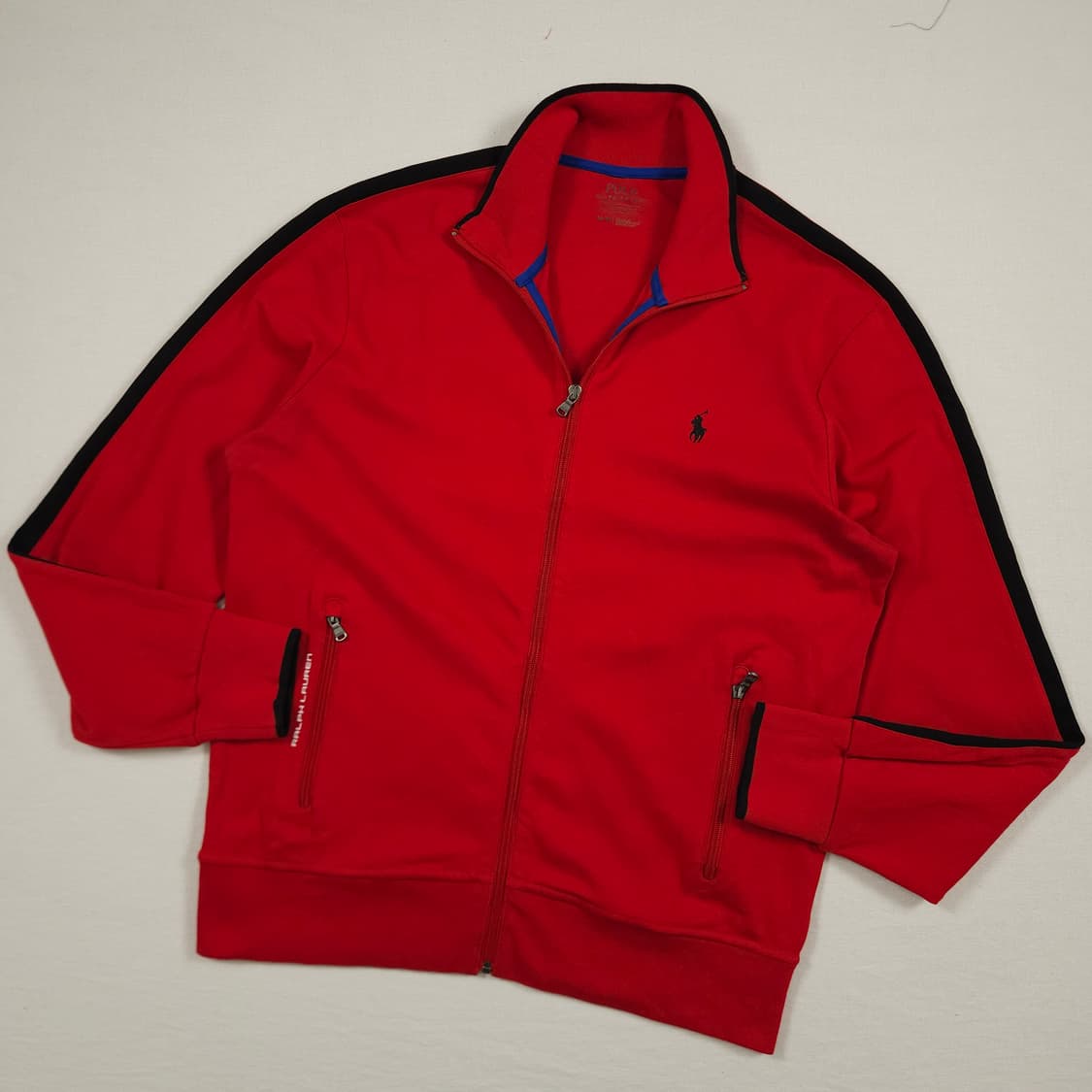L(100) 폴로 랄프로렌 투톤 트랙탑 져지 레드 상품이미지2