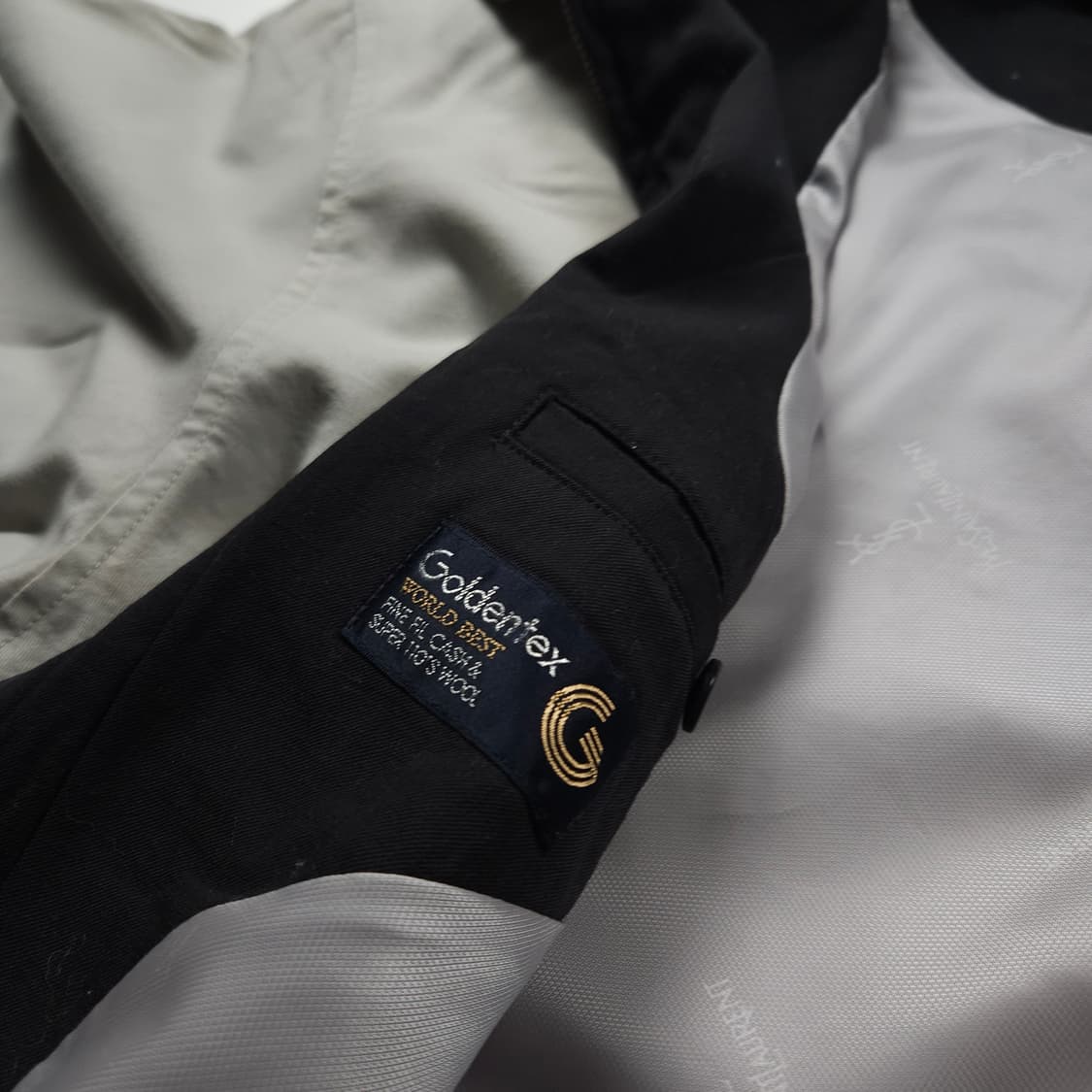 90s 입생로랑 자수로고 아카이브 해링턴 자켓 (XL) 상품이미지7