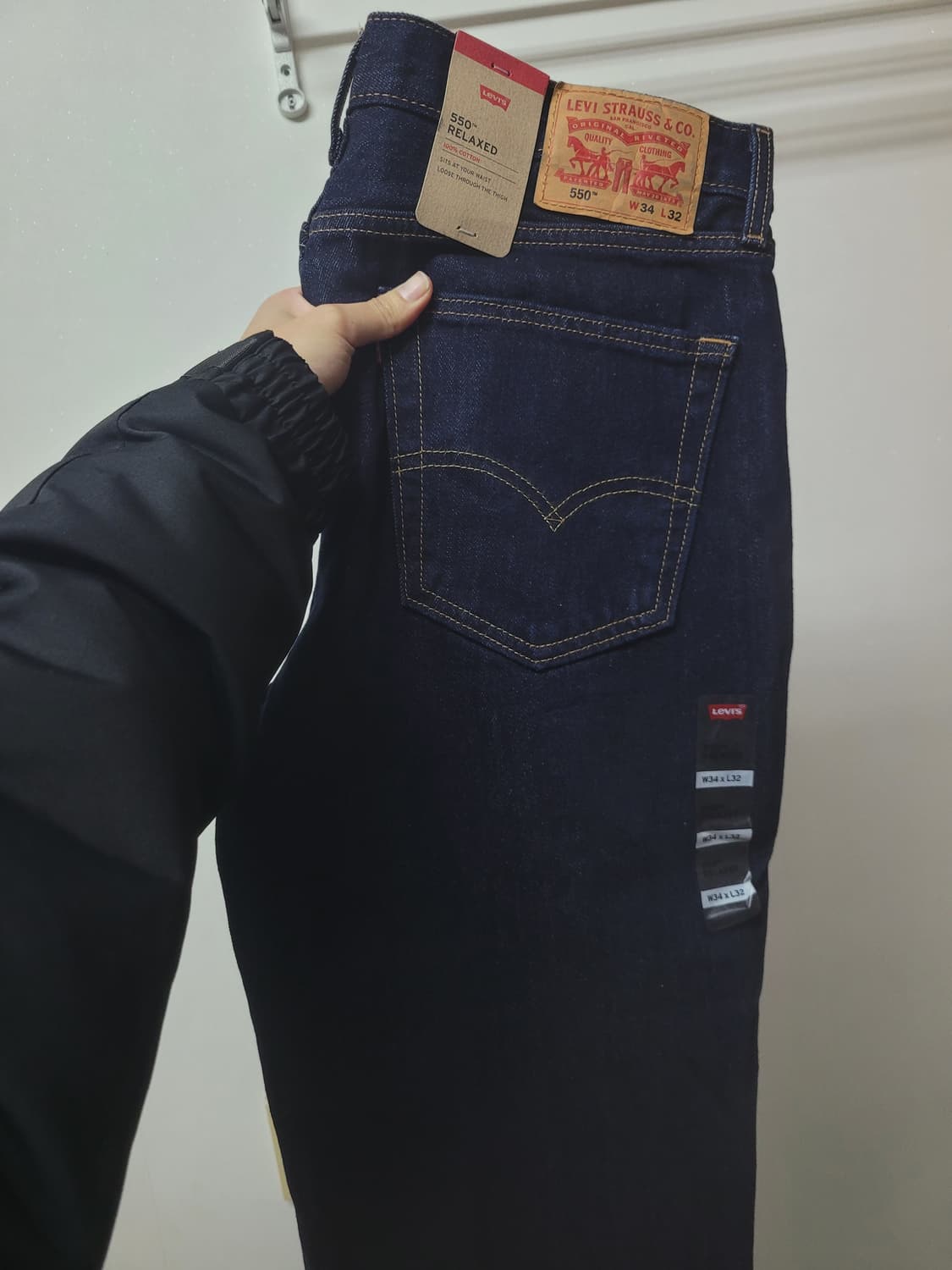 (새상품)리바이스550 진청 인디고 데님(34사이즈) 상품이미지1