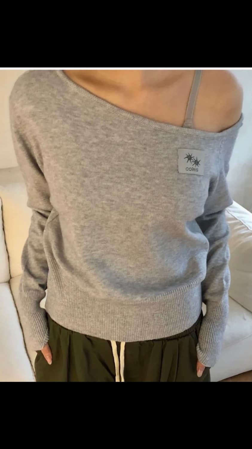 코이리스 베온 원 숄더 니트 상품이미지2