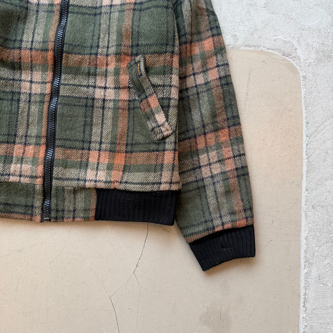 80s 랭글러 체크 봄버 자켓 상품이미지2