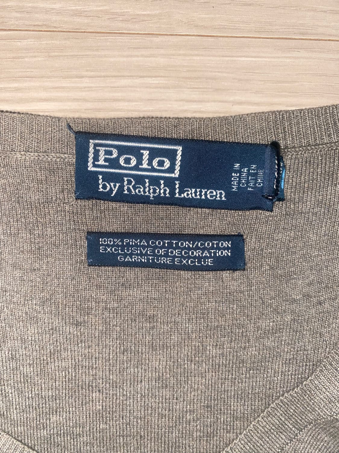 폴로 피마코튼 브이넥 니트 상품이미지3