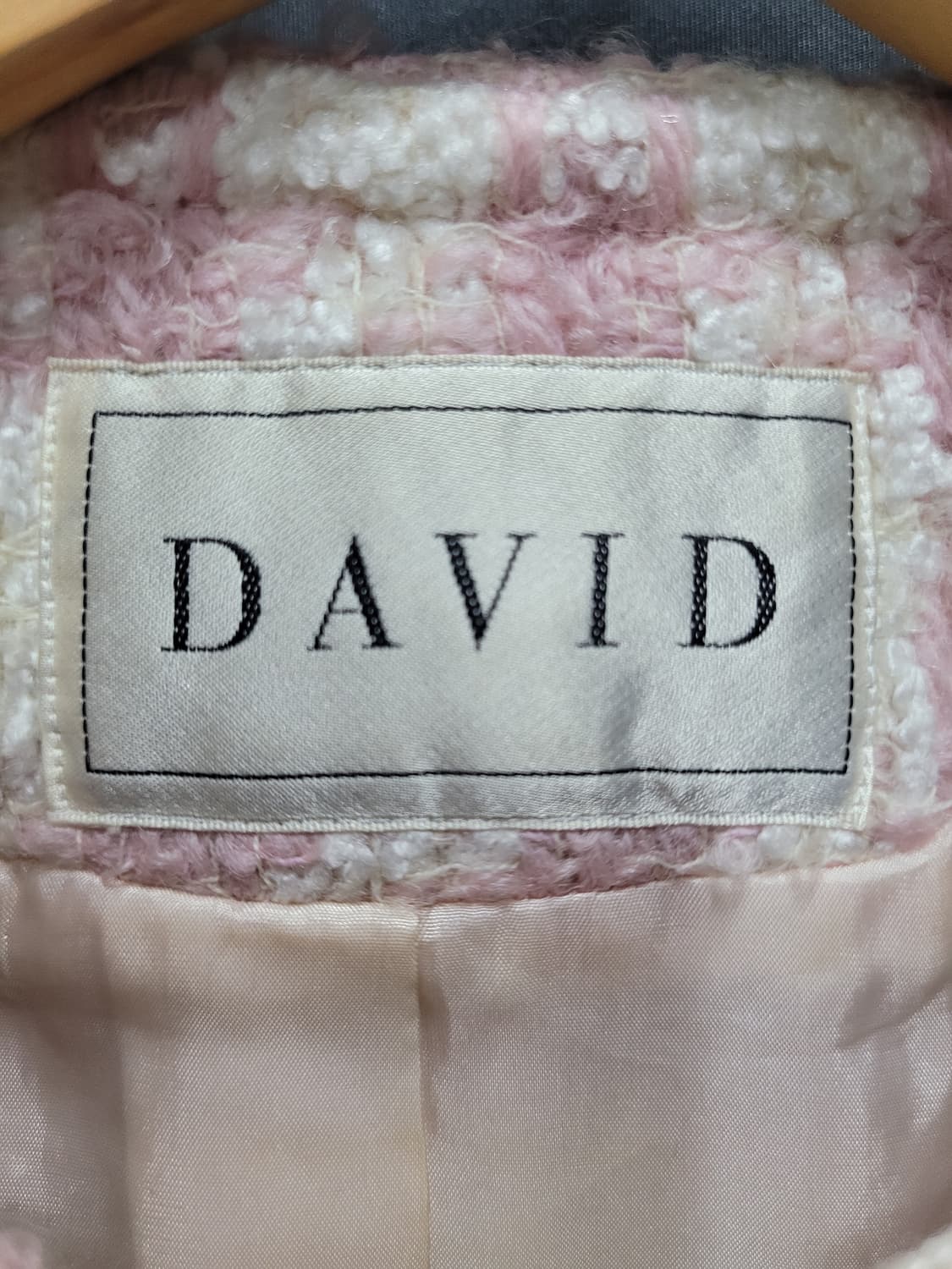 DAVID 수입 빈티지 핑크 트위드 셋업 상품이미지6