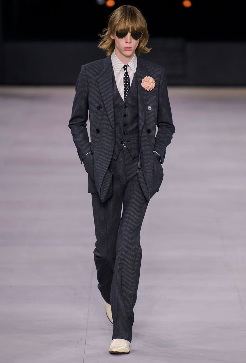 셀린느 20SS 스트라이프 수트 베스트 44사이즈 상품이미지10