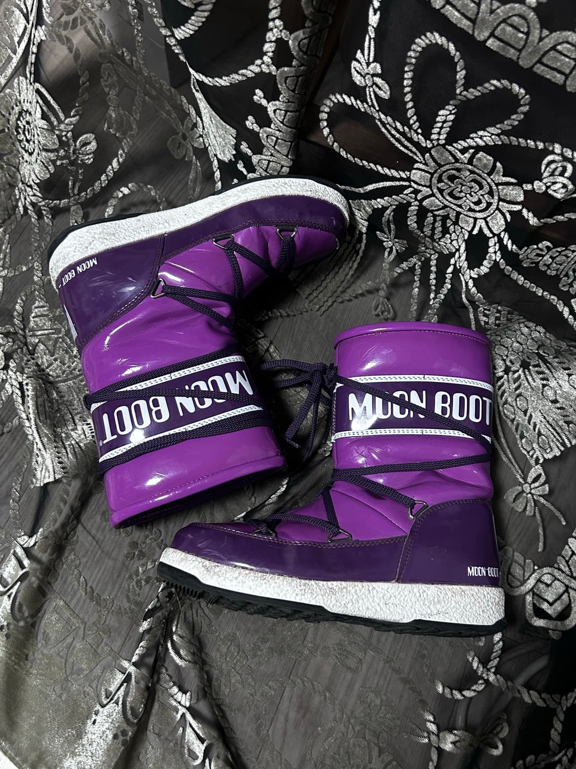 MOONBOOT 코팅 부츠 퍼플 상품이미지2