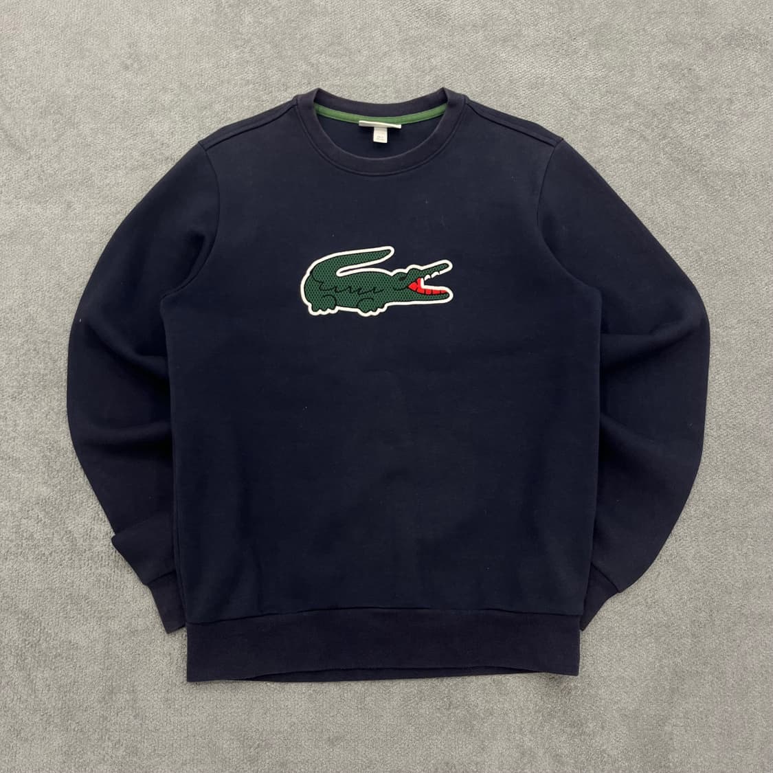 XS 라코스테 네이비 맨투맨 티셔츠 상품이미지1