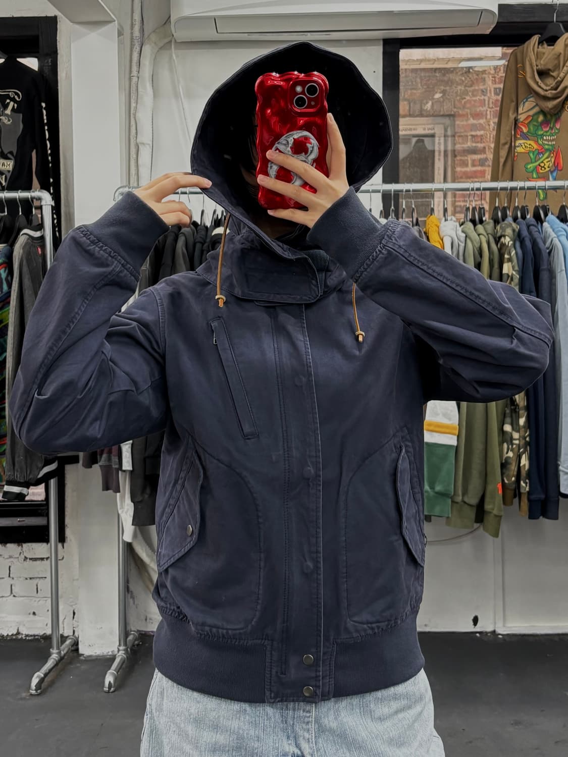 Beams 빔즈 후드 코튼 봄버 자켓 상품이미지1