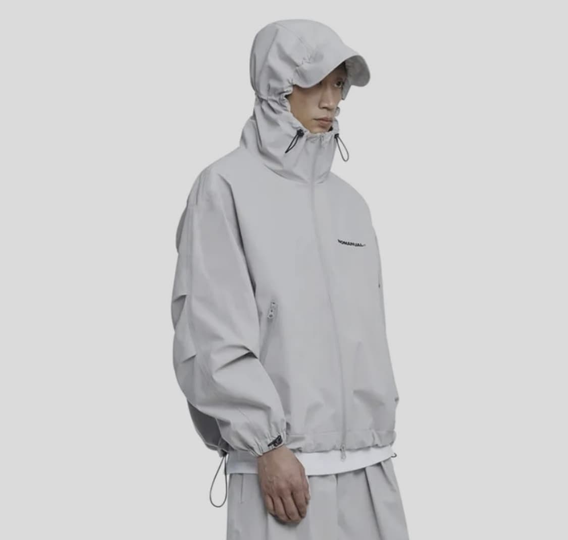 노매뉴얼 페논 윈드 쉘 바람막이 자켓 M 웜그레이 상품이미지1