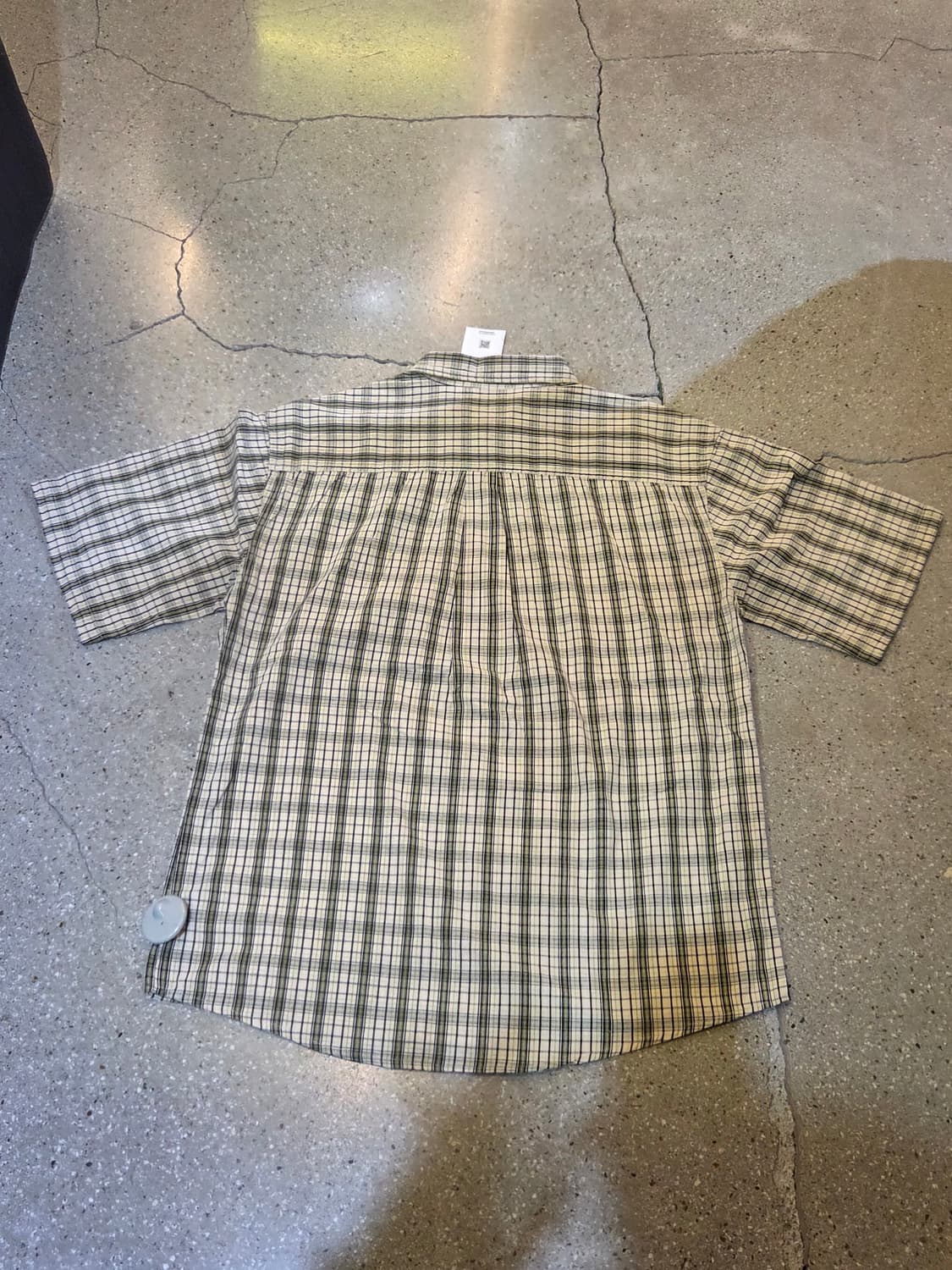 칼하트 라임 체크 반팔셔츠 상품이미지5