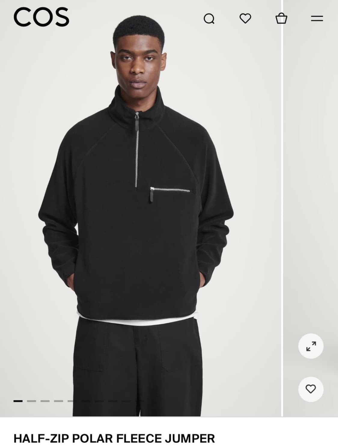 Cos 리에르맛 후리스 m사이즈 상품이미지1