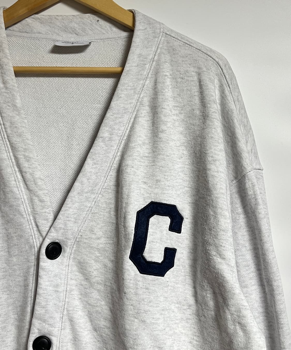 커버낫 브이넥 그레이 오버핏 가디건 L 상품이미지4