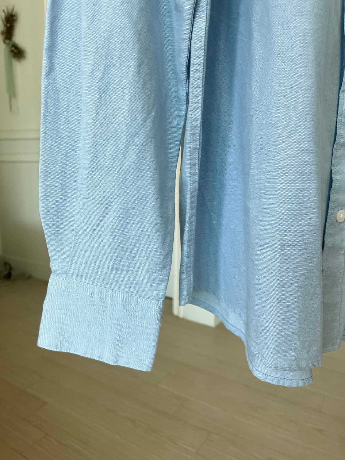 지오다노 옥스포드 셔츠 블루스카이 상품이미지4