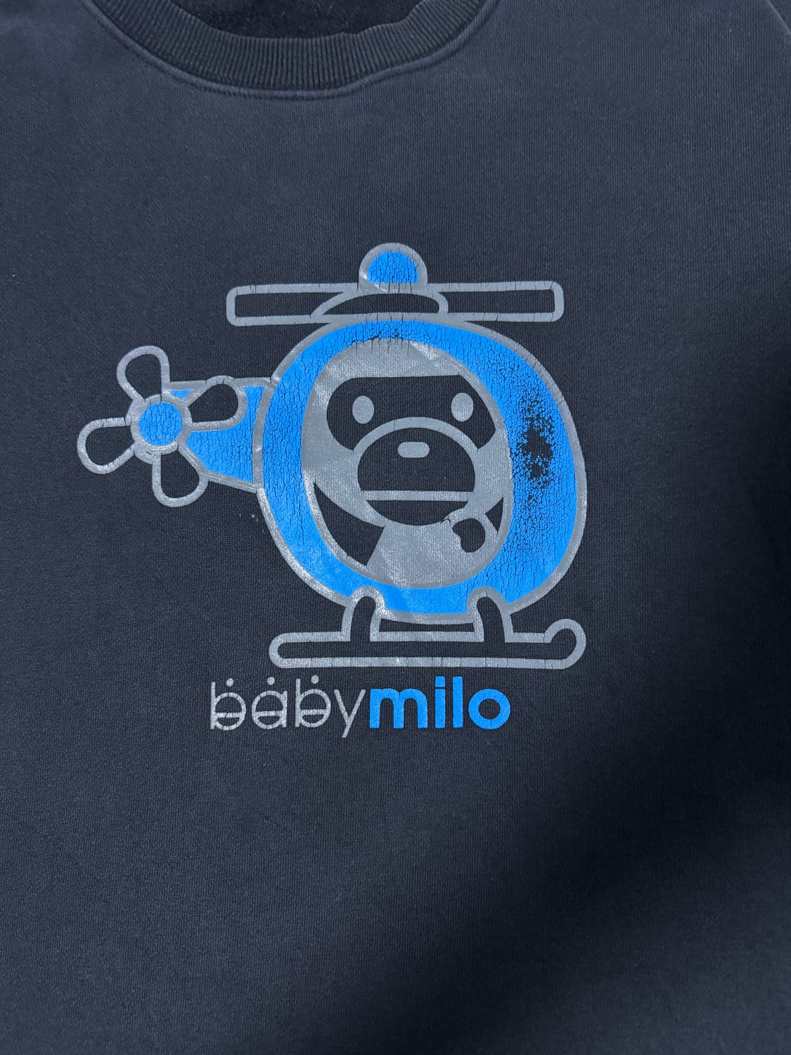 90s 베이프 베이비 마일로 스웨트셔츠 상품이미지3