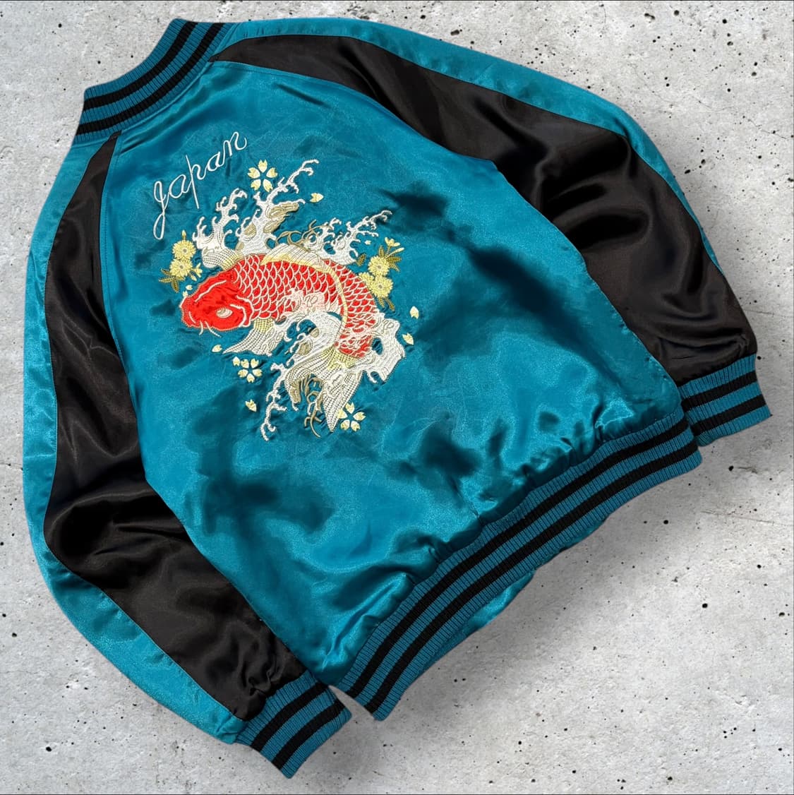 [L] YDU 재팬니즈 스카쟌 자켓 에메랄드 블루 D92 상품이미지2