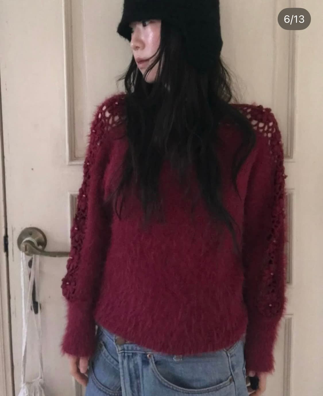 vintage flower net knit 상품이미지6