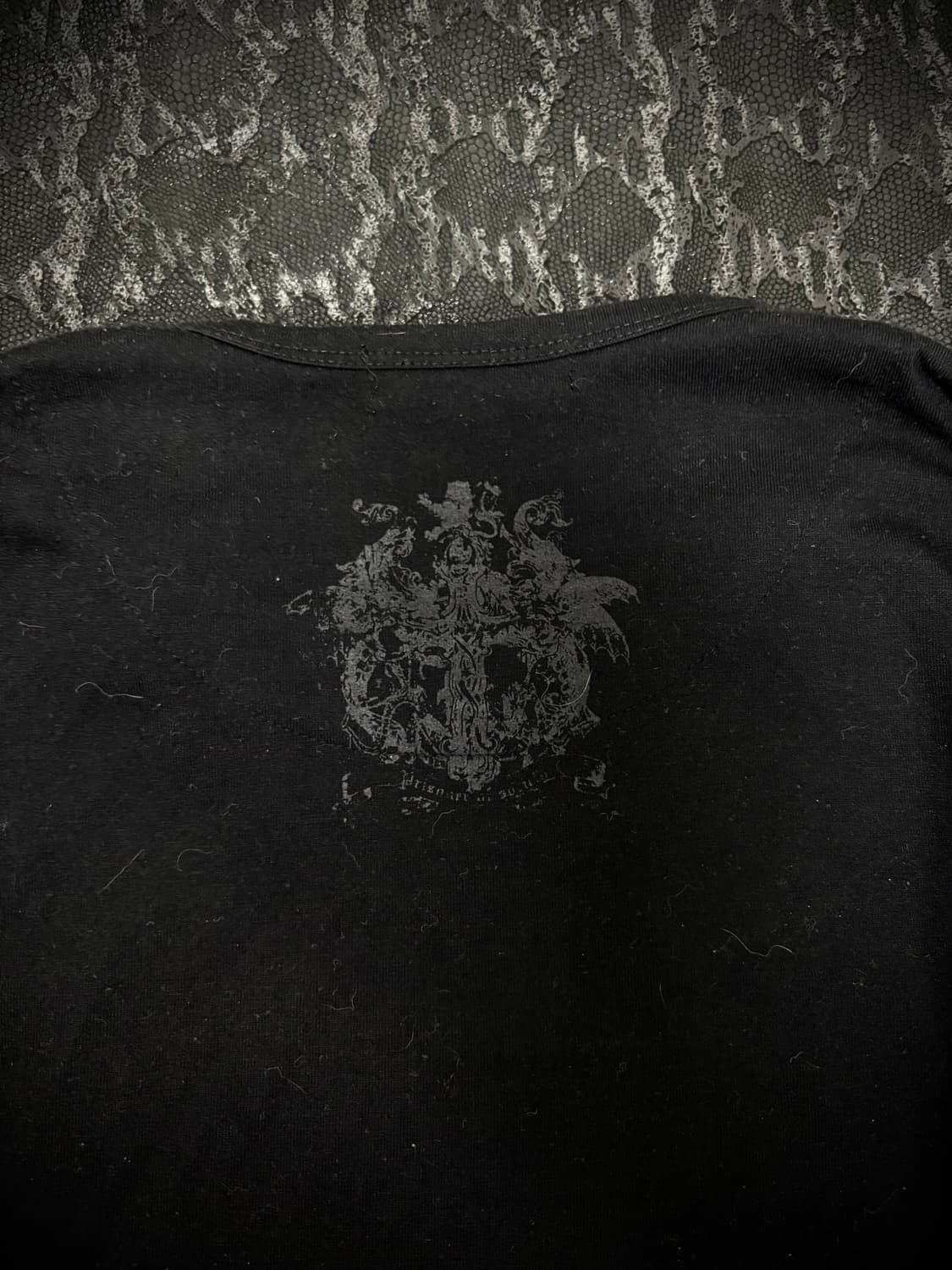 00’s Archive Gothic Print Layered Sleeve 상품이미지7