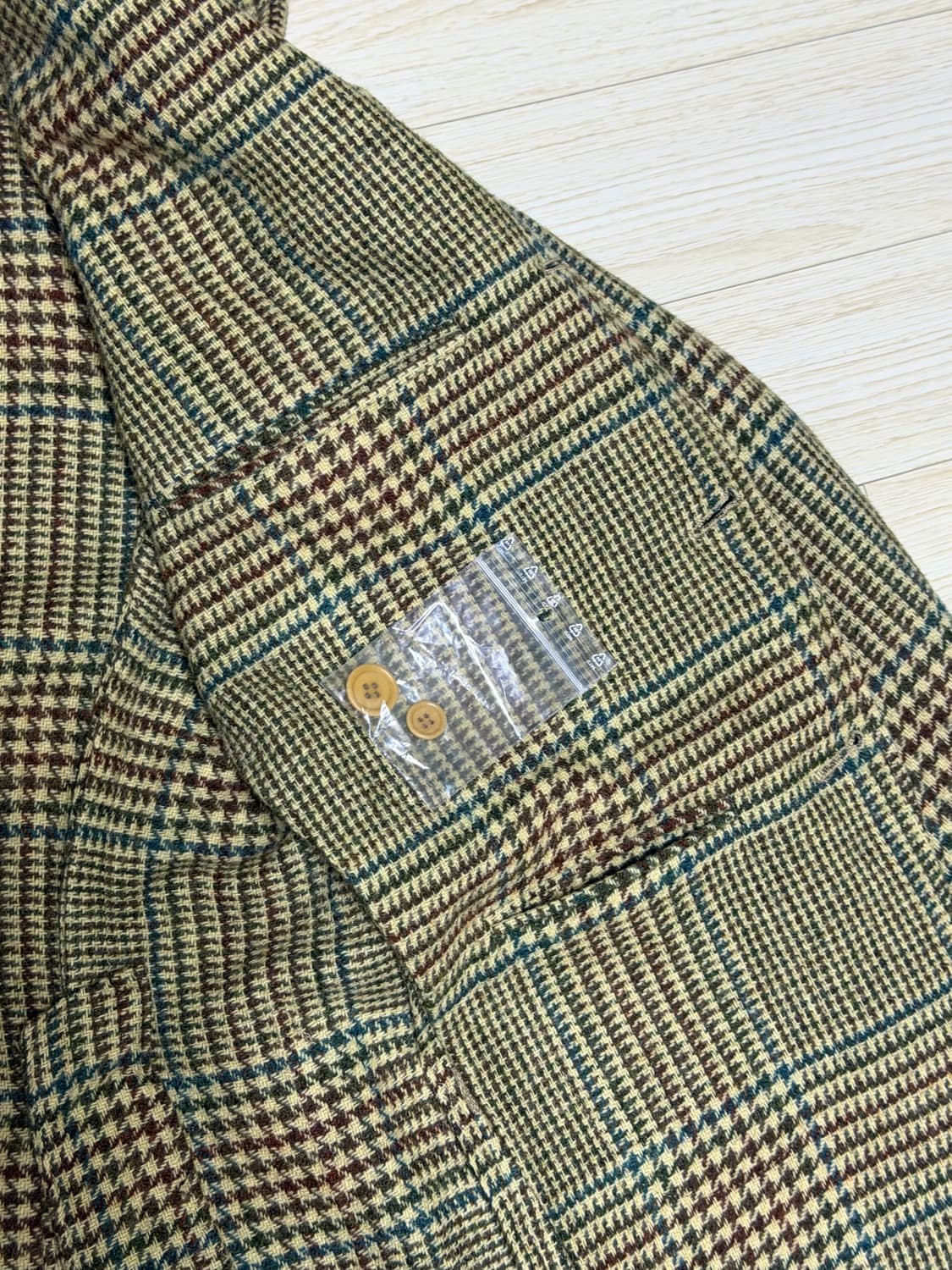 드레익스 도산 MTO 글렌체크 울트위드 자켓 36-38 상품이미지6