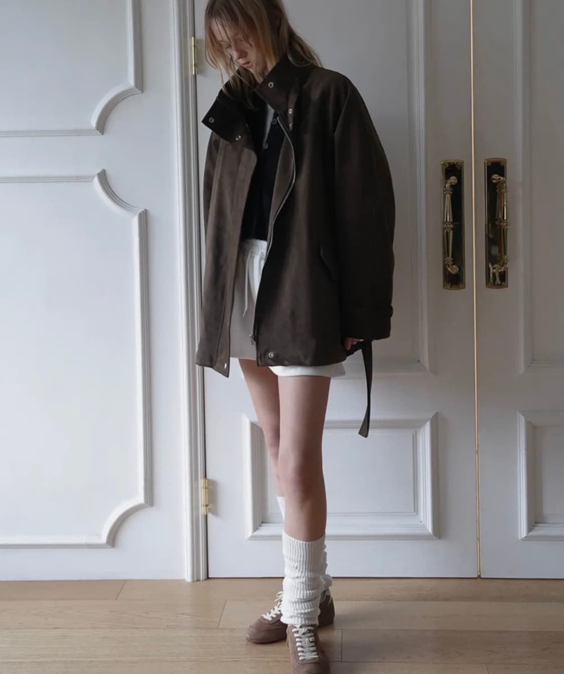 드헤베 퍼 스웨이드 자켓 상품이미지2