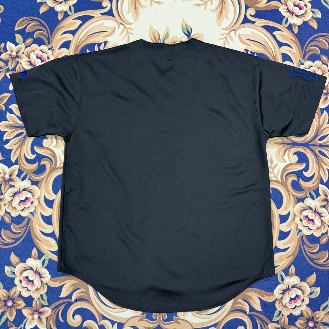 (XXL)00s러셀에슬레틱 LA다저스 베이스볼 져지(블랙) 상품이미지5