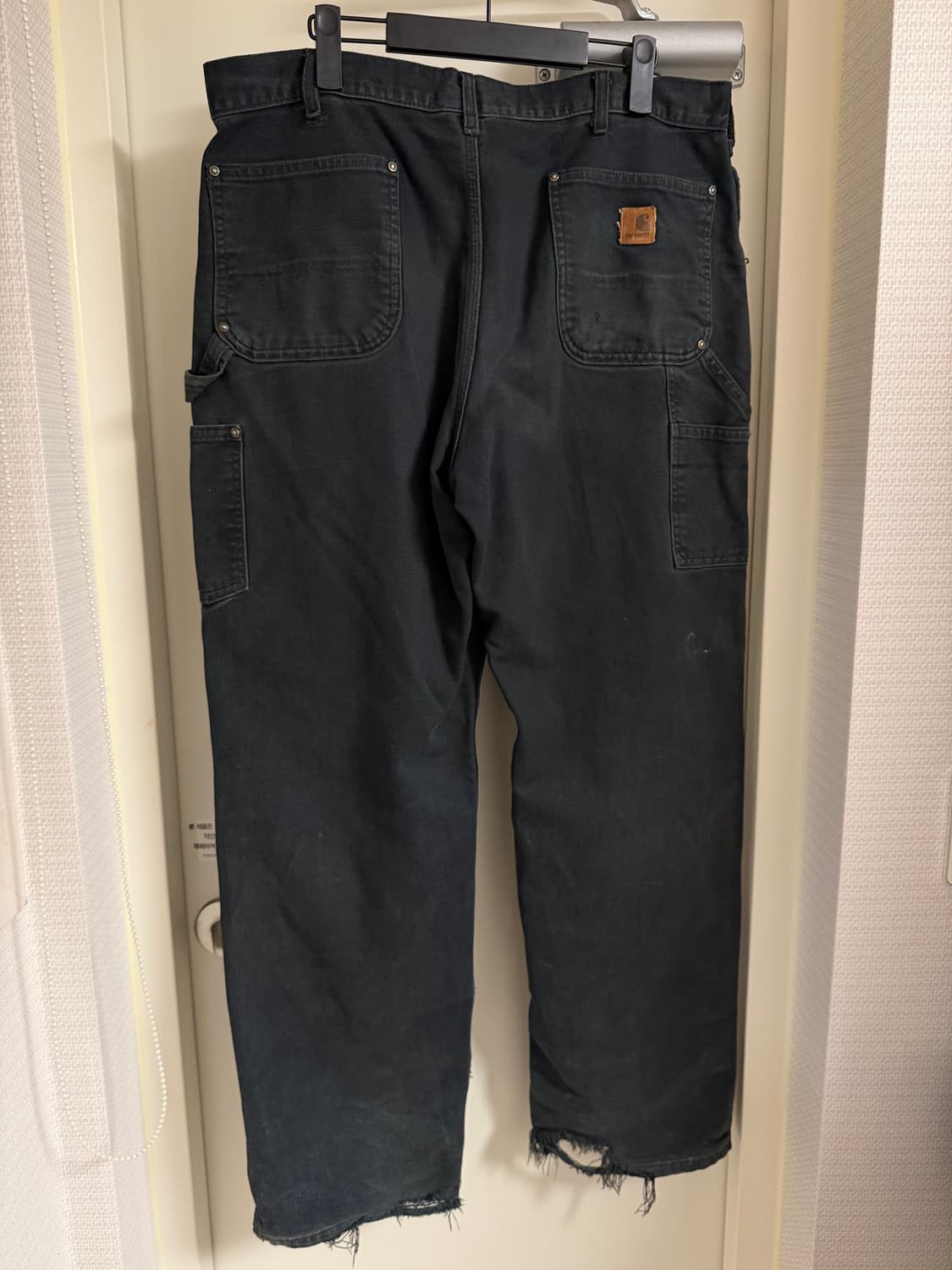 킬하트 00s 더블니 팬츠 블랙 상품이미지2