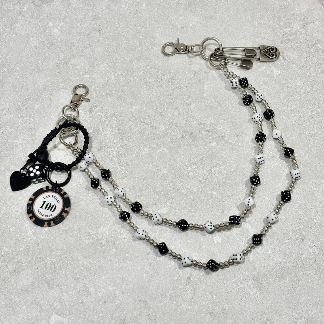 Oribell 다이스 주사위 롤체인 겜블칩 레이어드 체인 상품이미지4