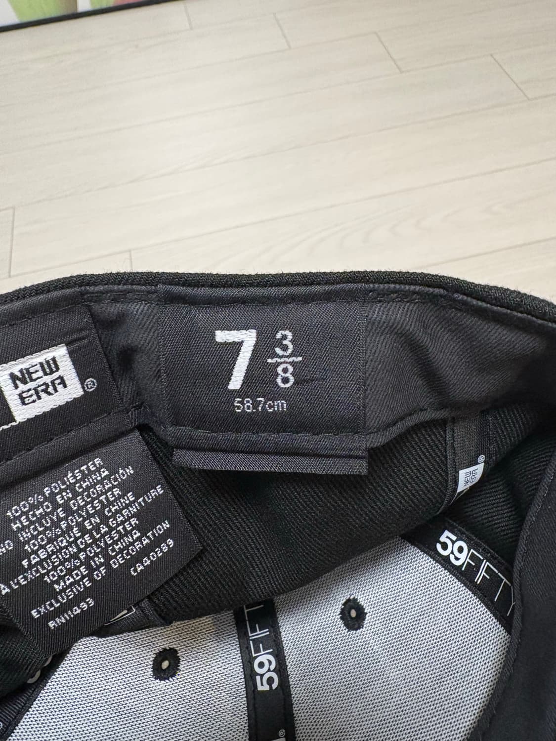 뉴에라 뉴욕양키스 블랙 로우프로파일 7 3/8 (58.7cm) 상품이미지2