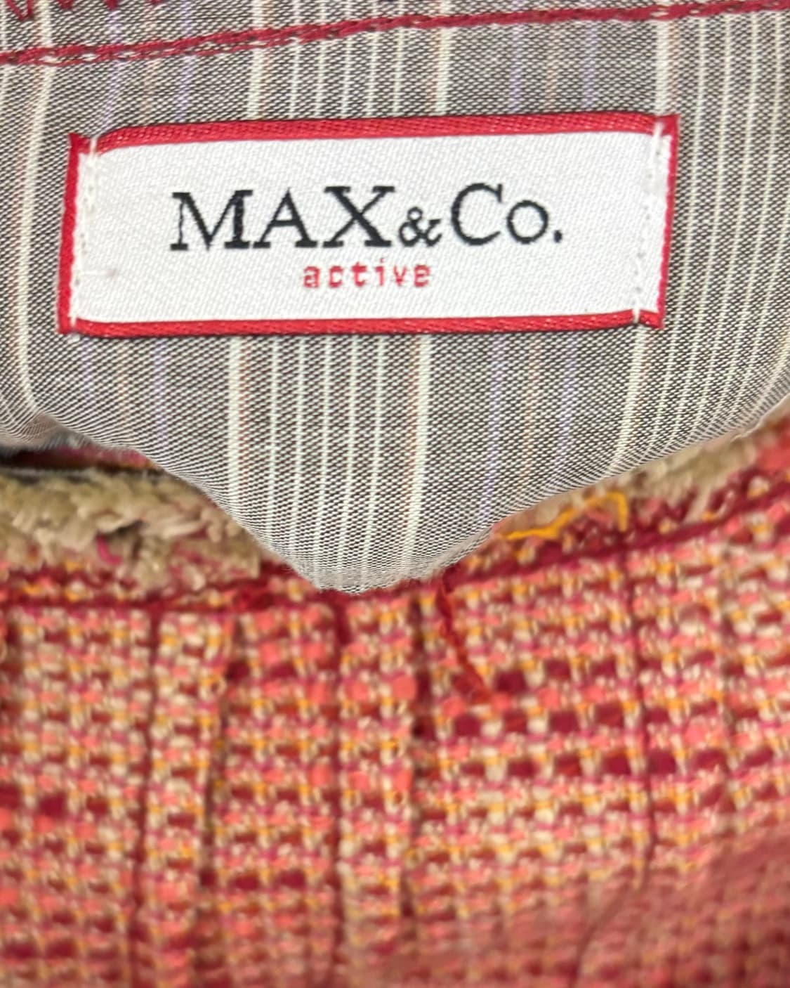 막스앤코 핑크 트위드 리본 랩 스커트 상품이미지7