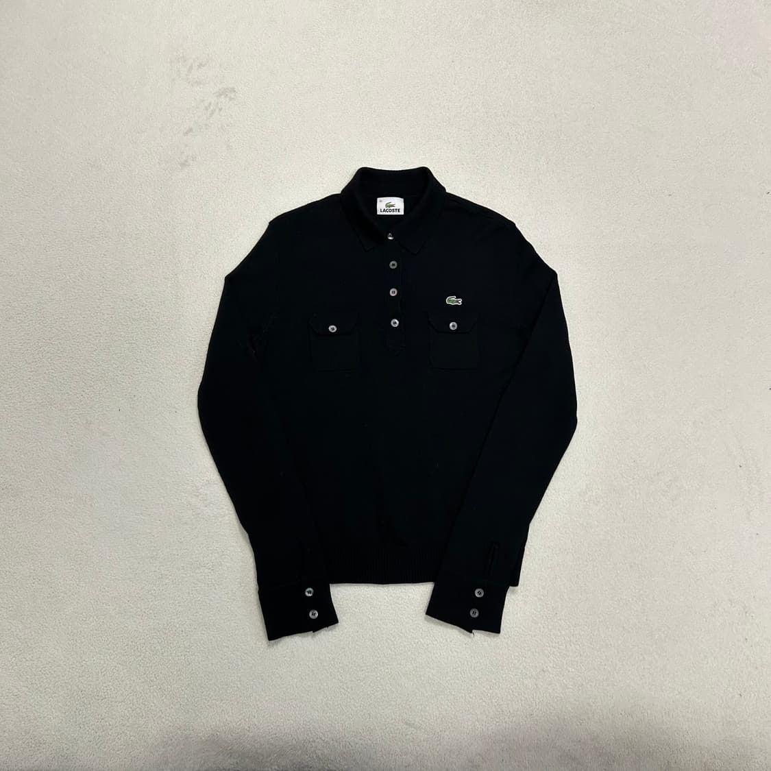 Lacoste Black Collar Knit 상품이미지4