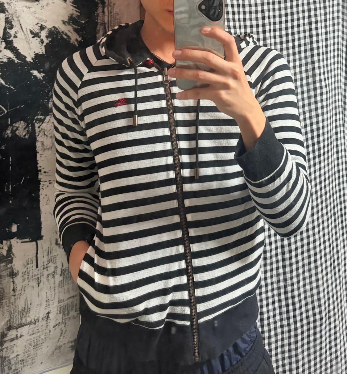 Burberry blue label  reversible hoodie 상품이미지2