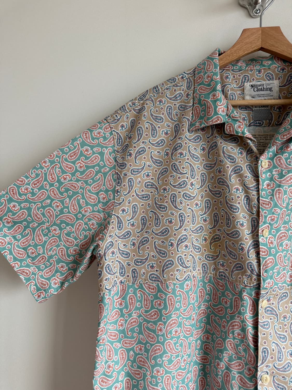 네이머클로딩(Namerclothing) 멀티 페이즐리 반팔 셔츠 상품이미지3