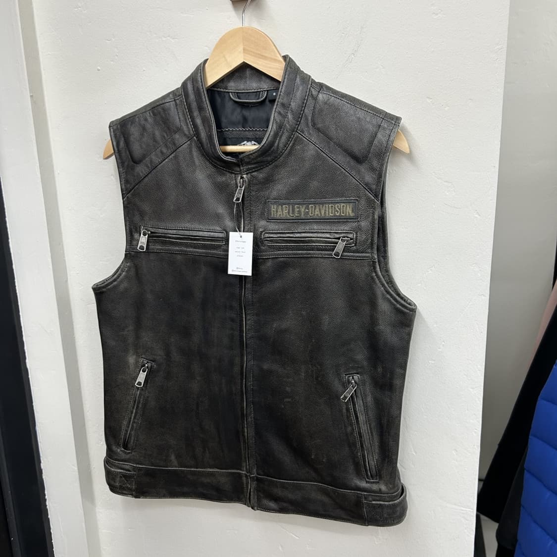 15994 - 할리데이비슨 패싱링크 레더 조끼 상품이미지2